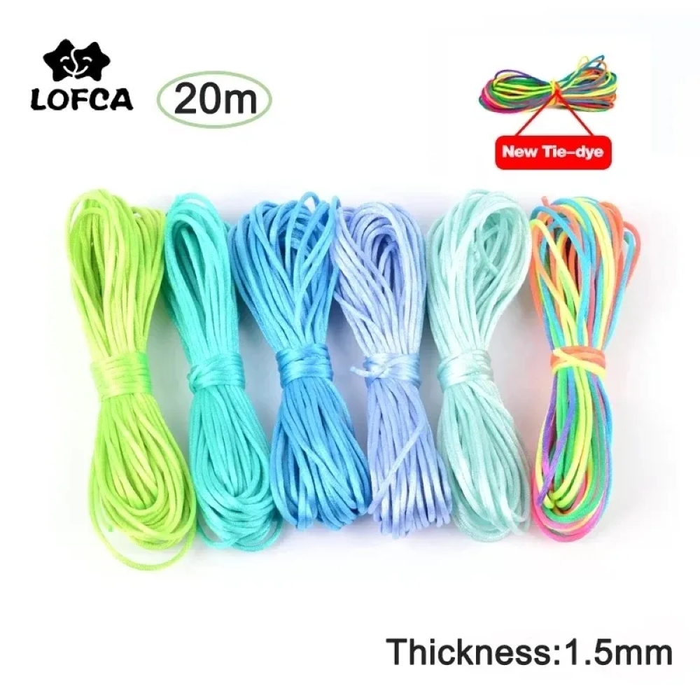 Ribbon Wired Satin - 20m/롤 DIY 나일론 코드 1.5mm 젖꼭지