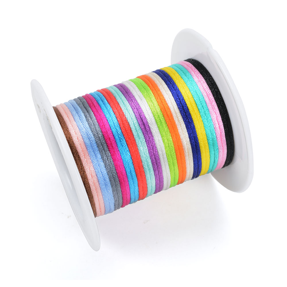 20m/롤 DIY 나일론 코드 1.5mm 젖꼭지 클립  - Ribbon Wired Satin 리뷰 및 가격
