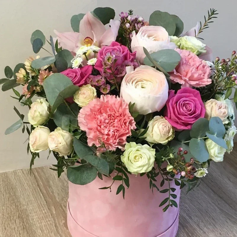 3 개/대 둥근 모양 벨벳 선물 상자 꽃집 꽃 홀더 양 - Florist Supply Buckets 리뷰 및 가격