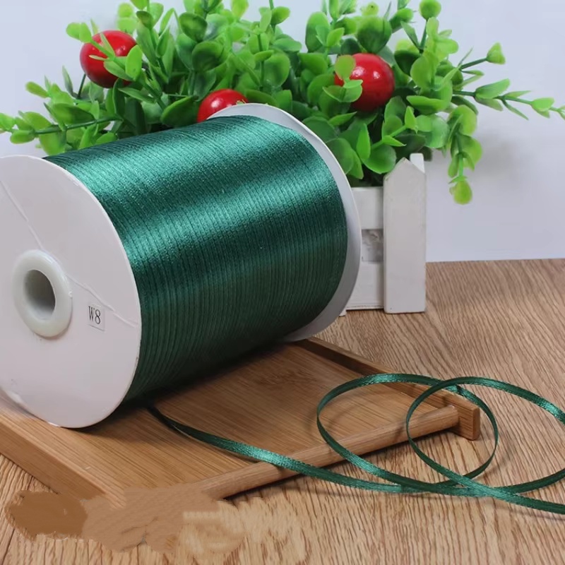 (10미터/롤) 1/8'(3mm) 단면 블랙 새틴 리본 - Ribbon Wired Satin 리뷰 및 가격