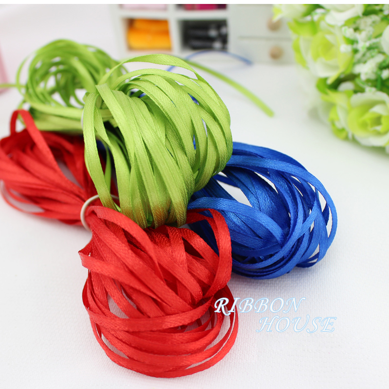 (40미터/롤) 1/8'(3mm) 단면 새틴 리본 웨빙 - Ribbon Wired Satin 리뷰 및 가격
