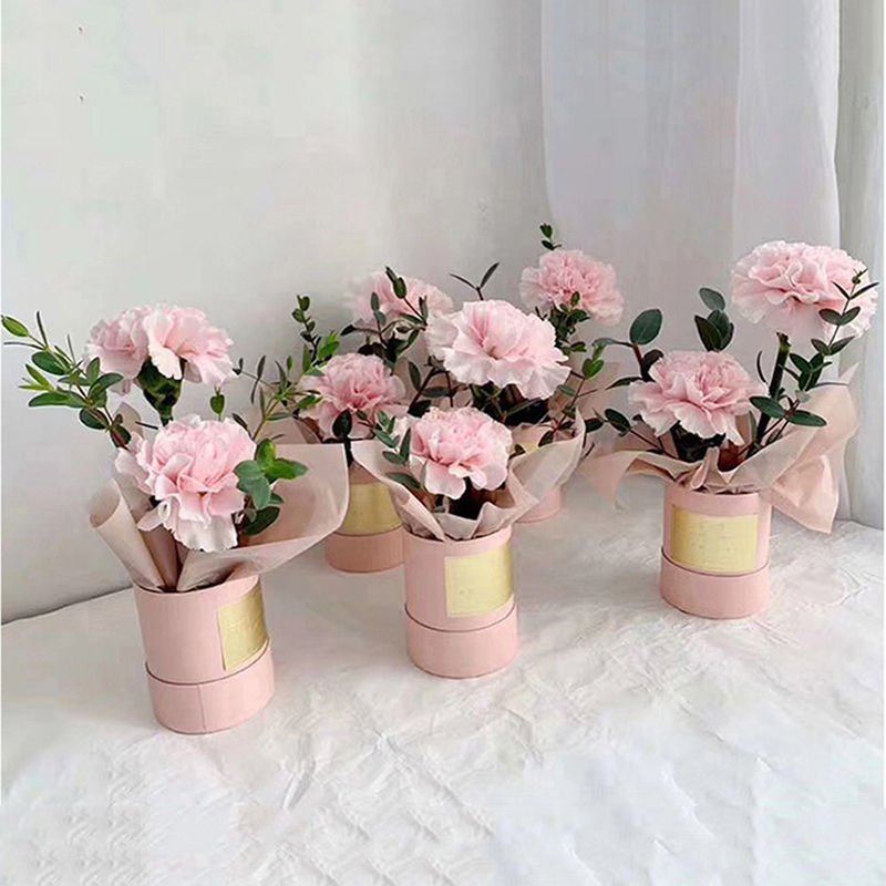 뚜껑이 있는 둥근 꽃 종이 상자 꽃집용 꽃 버킷 창의적 - Florist Supply Buckets 리뷰 및 가격