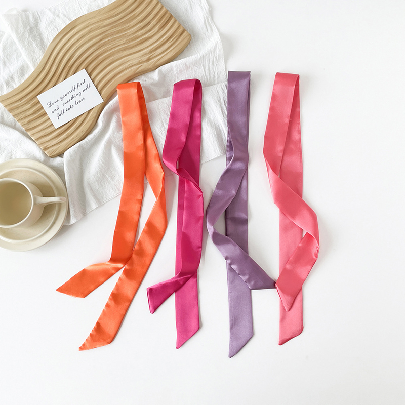 4x100cm 새틴 실크 좁은 스카프 Neckerchi - Ribbon Wired Satin 리뷰 및 가격